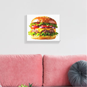 Toile ChaussureHabille hamburger empilé thic