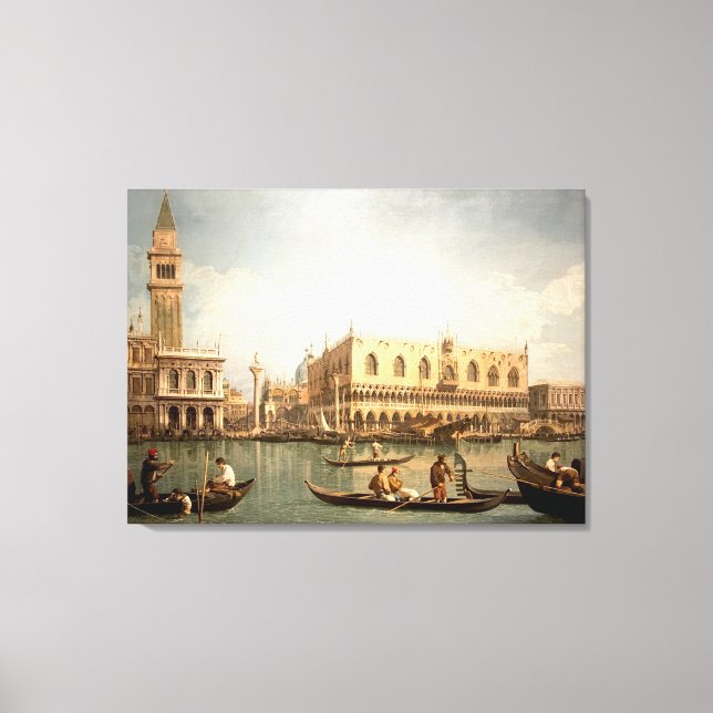 Toile Chef-d'oeuvre de Canaletto - Vue sur San Marco, Ve (Recto)