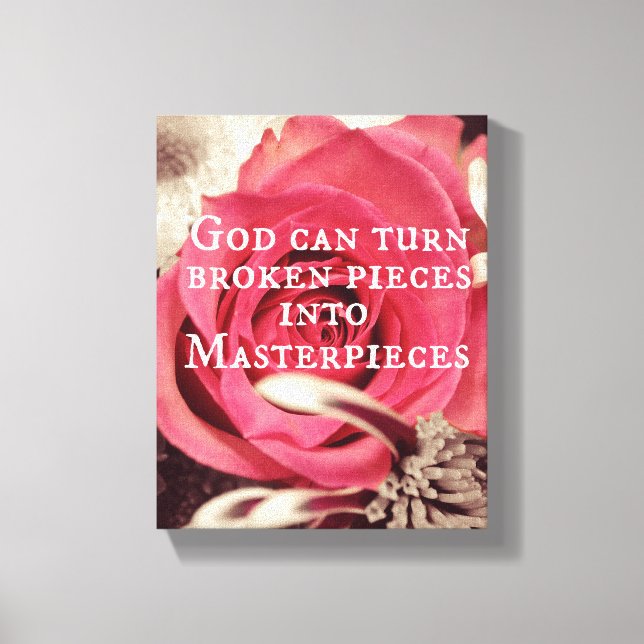 Toile Chef-d'oeuvre inspirationnel de la citation de Die (Recto)