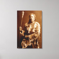 Chef Pieds-Noirs Aatsista-Mahkan Canvas Art