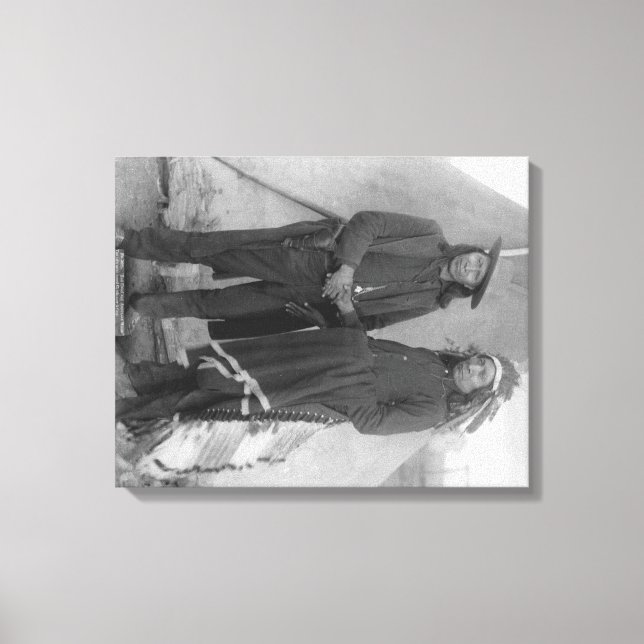 Toile Chefs Oglala "Nuage rouge" et "Cheval américain" (Recto)