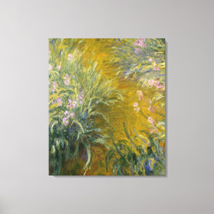 Toile Chemin de Claude Monet à travers les iris
