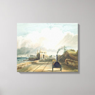 Toile Chemin de fer de Dublin et de Kingstown : De la