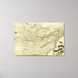Toile Chemin de fer de New York, de la Pennsylvanie et