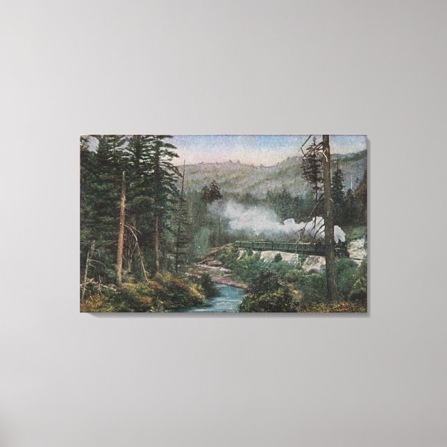 Toile Chemin de fer du Pacifique Sud (Recto)