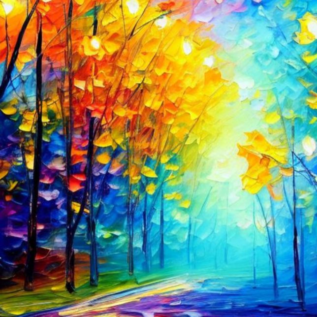 Toile Chemin éclairé (Créateur téléchargé)