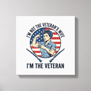 Toile Chemise de gravure vintage patriotique de femme vé