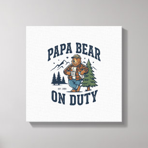 Toile Chemise de papa ours en service pour la fête des p