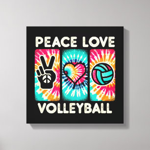 Toile Chemise De Volley-Ball Pour Ados Filles Peace Love