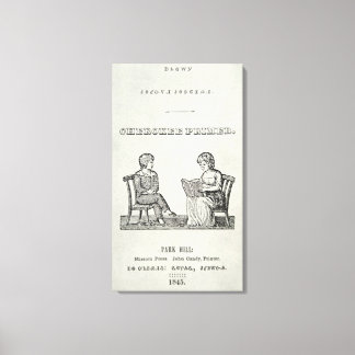 Toile Cherokee Primer, 1845 (gravure)