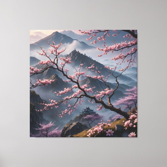 Toile cherry blossoms (Recto)