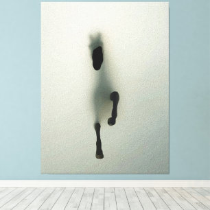 Toile Cheval à travers le brouillard - Art Abstrait