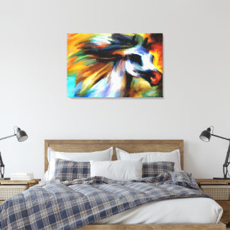 Toile Cheval arabe coloré