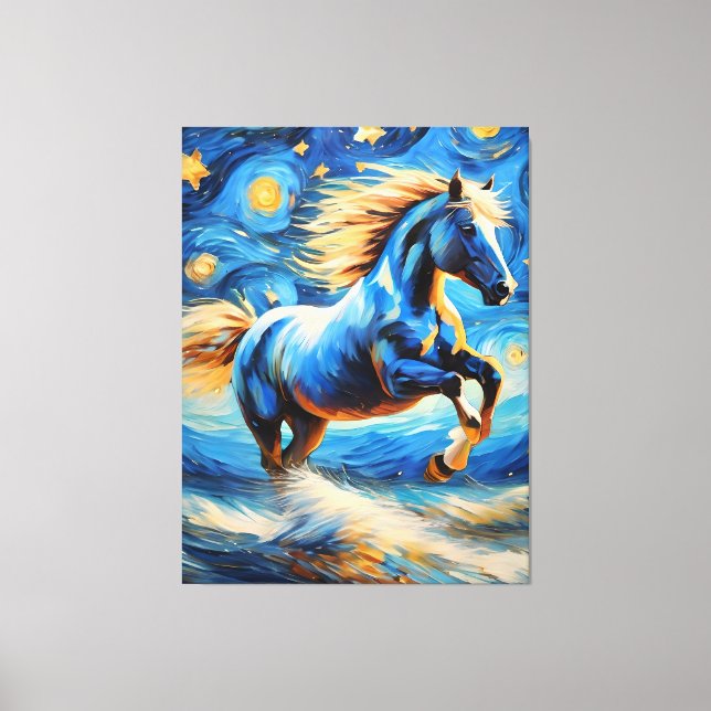 Toile Cheval bleu (Recto)