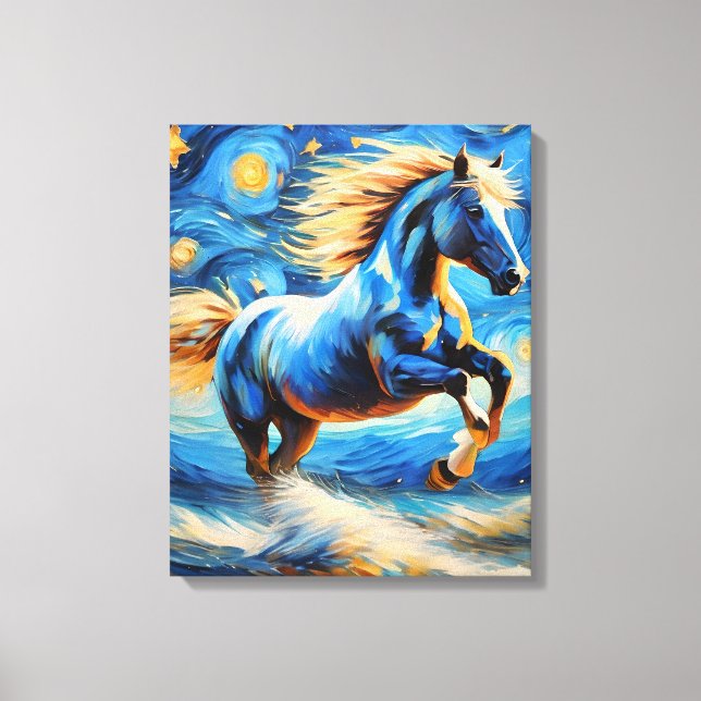 Toile Cheval Bleu (Recto)