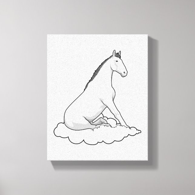 Toile Cheval sur nuage (Recto)