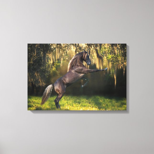 Toile Chevaux d'Imaginaire : Prince Guerrier (Recto)