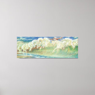 Toile Chevaux du roi Neptune par Walter Crane