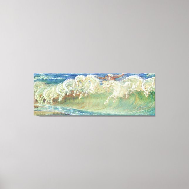 Toile Chevaux du roi Neptune par Walter Crane (Recto)