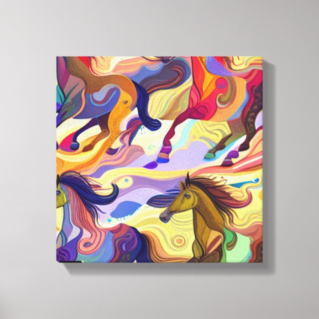 Toile Chevaux sauvages (Recto)