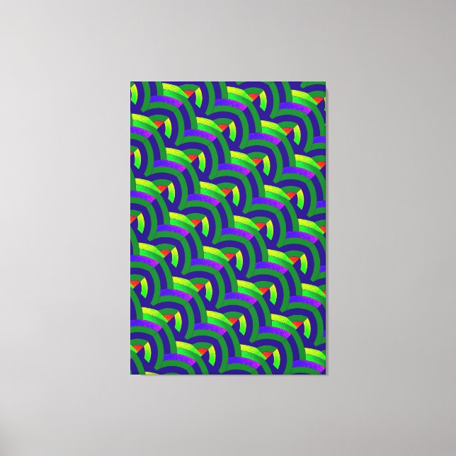 Toile chic et contemporain chevrons (Recto)