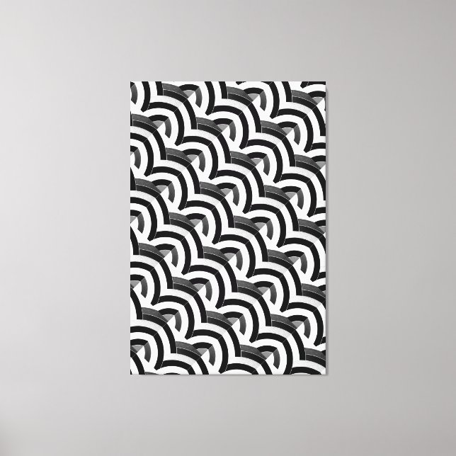 Toile chic et contemporain chevrons (Recto)
