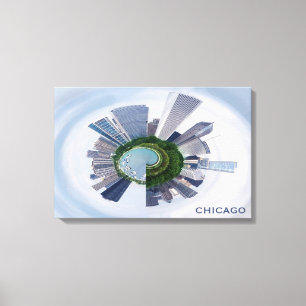 Toile Chicago Illinois Unique City Skyline Voyage Photo