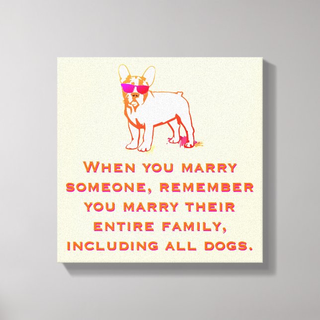 Toile Chien à chien français le plus froid (Recto)