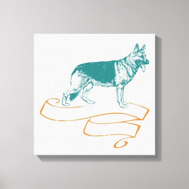 Toile Chien berger allemand (Recto)