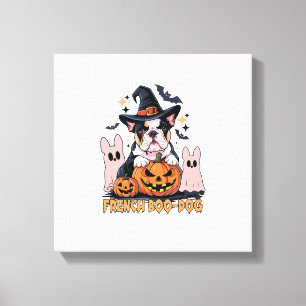 Toile Chien Boo Français Mignon Frenchie Halloween Fantô