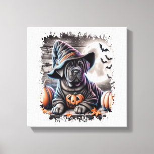 Toile Chien Cane Corso Halloween
