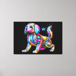 Toile Chien coloré