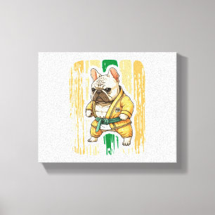 Toile Chien connaît Karate