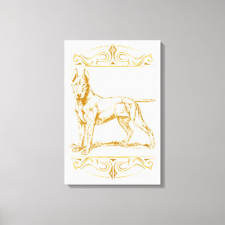 Toile Chien de Bull Terrier