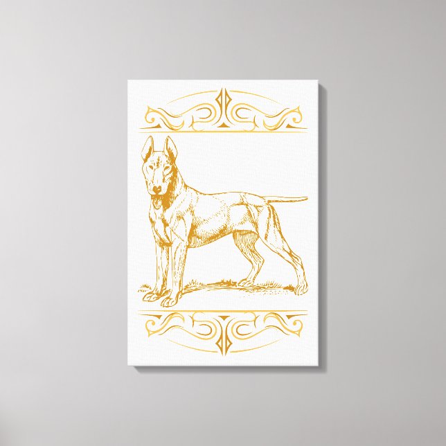 Toile Chien de Bull Terrier (Recto)