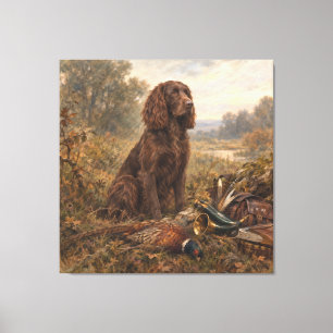 Toile Chien de chasse Wachtelhund, Epagneul allemand