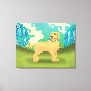 Toile Chien de compagnie dans le parc