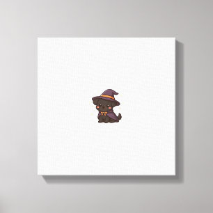 Toile Chien effrayant mignon � Chien de Halloween Kawaii