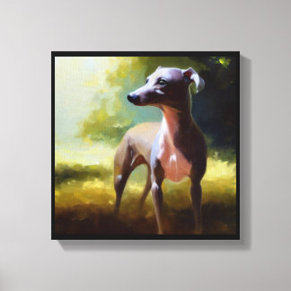 Toile Chien gris italien