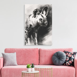 Toile Chien Sauvage