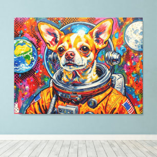 TOILE CHIENS DANS L'ESPACE-CHIHUAHUA 10
