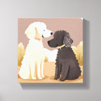 Chiens Fluffy | Peinture Aquarelle Animal de Compa