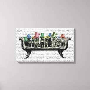 Toile Chiens sur le sofa