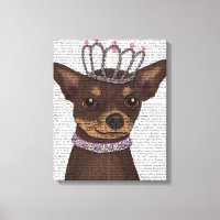 Chihuahua Brown Et Tiara