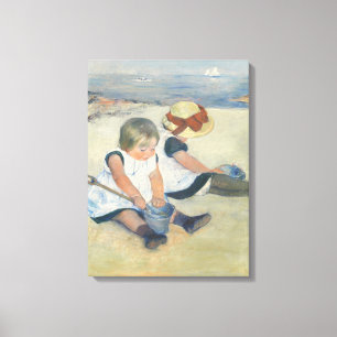 Toile Children Playing on the Beach