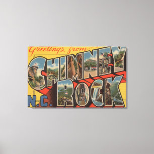 Toile Chimney Rock, Caroline du Nord