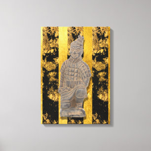 Toile Chinois Asiatique Terracotta Guerrier Canvas Impri