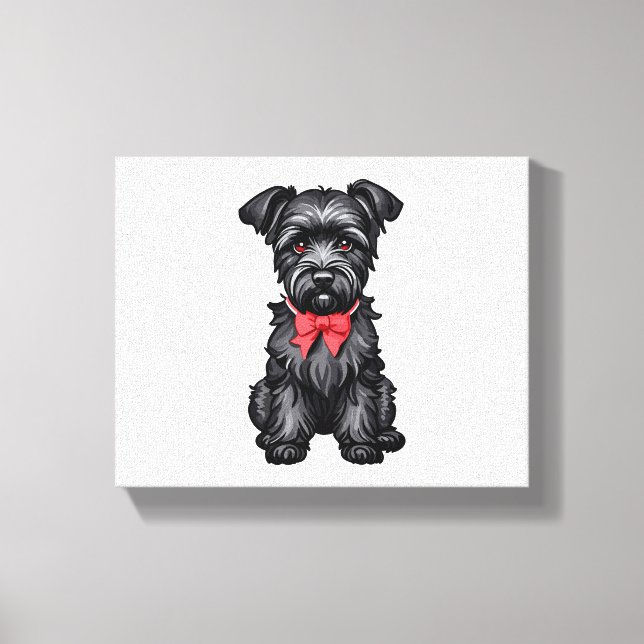 Toile Chiot de Schnauzer miniature (Recto)