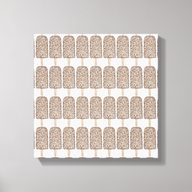 Toile Chocolat Eclair Crème de glace Popsicles Popsicle  (Recto)