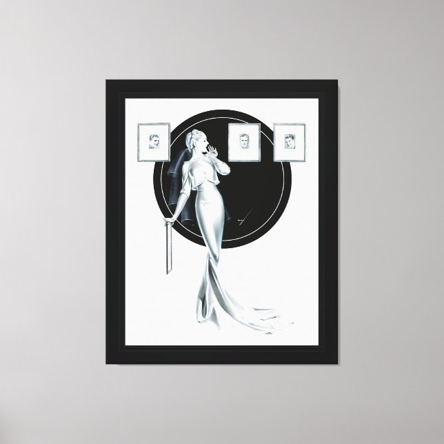 Toile Choix de son homme par George Petty (Recto)